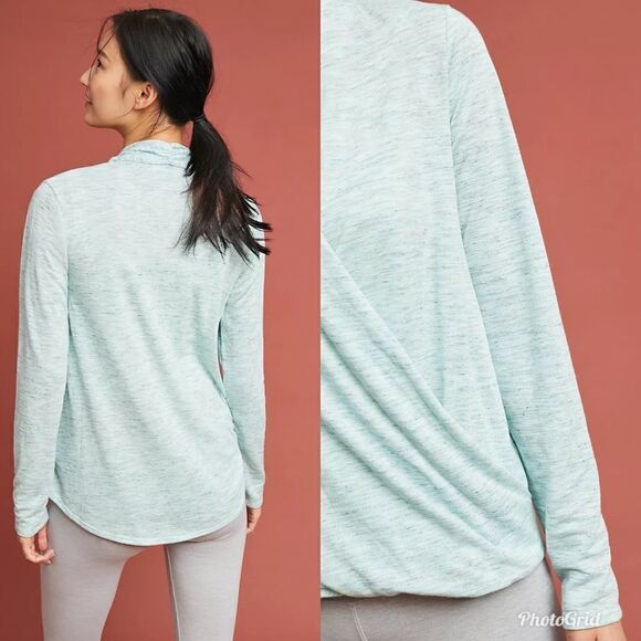 ANTHROPOLOGIE Saturday/Sunday Elsa Marled Pullover Wrap Sweater - Picture 2 of 8